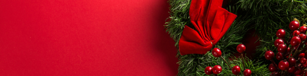 Festive Christmas wreath