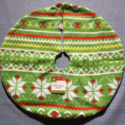 Green Knit Mini Tree Skirt