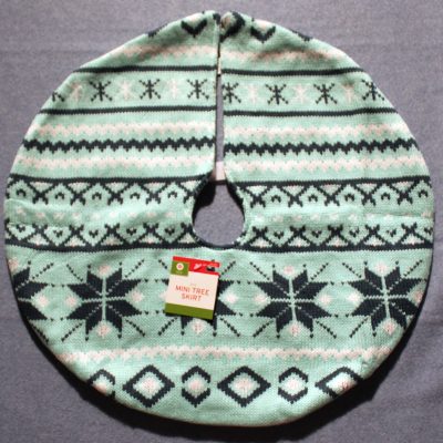 Blue Knit Mini Tree Skirt