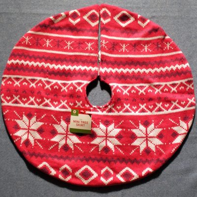 Pink Knit Mini Tree Skirt