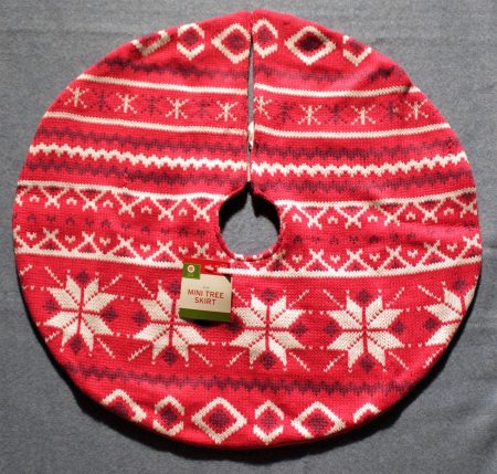 Pink Knit Mini Tree Skirt - Mini Christmas Tree