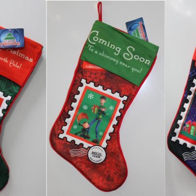 3-Set Arthur Christmas Stockings – Animated Movie Holiday Decorations