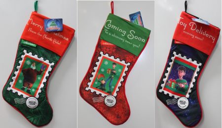 3-Set Arthur Christmas Stockings – Animated Movie Holiday Decorations