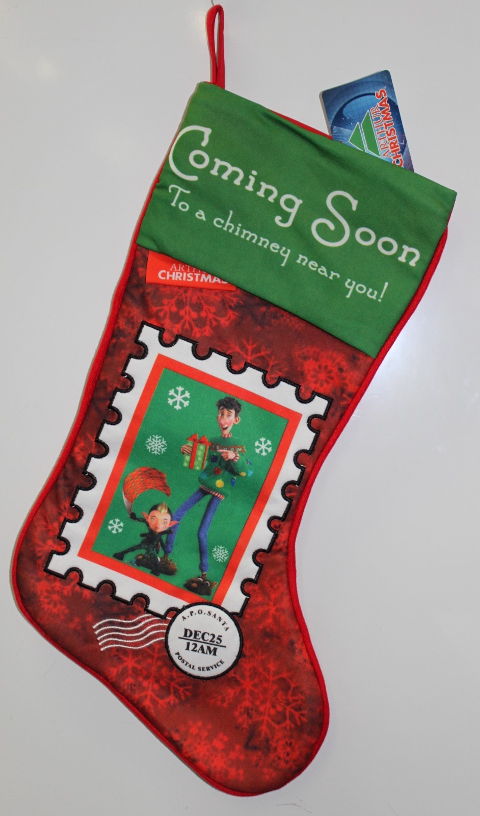 3-Set Arthur Christmas Stockings – Animated Movie Holiday Decorations 4 3-Set Arthur Christmas Stockings – Animated Movie Holiday Decorations - Image 4