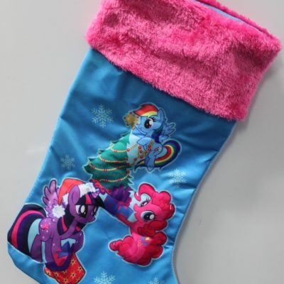 My Little Pony Christmas Stocking – Girls Cartoon Holiday Decoration – 1980s Style