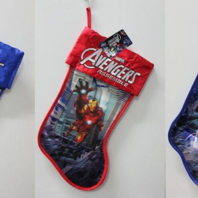 3-Set Marvel Lenticular Superhero Stockings – Thor, Iron Man & Avengers Christmas