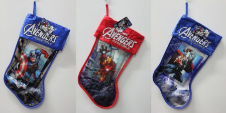 3-Set Marvel Lenticular Superhero Stockings – Thor, Iron Man & Avengers Christmas