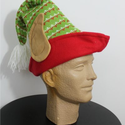 Christmas Elf Hat – Holiday Party Costume Santa Cap for Adult