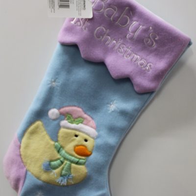 Baby’s First Christmas Stocking – Ducky (Gender Neutral)