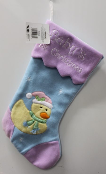 Baby’s First Christmas Stocking – Ducky (Gender Neutral)