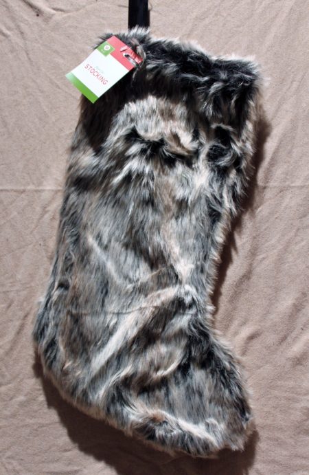 Faux Fur Christmas Stocking – Adult Women Chic
