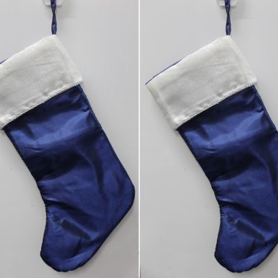 Blue & Silver Stockings (Set of 2)