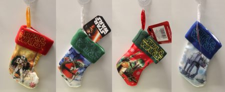 4-Set 8" Star Wars Mini Christmas Stocking