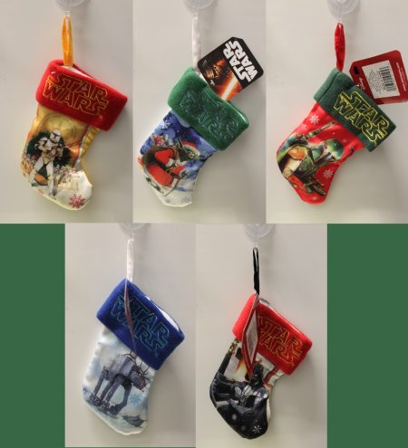 Set of 5 Star Wars Mini Christmas Stockings