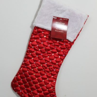 Red Quilted Christmas Stocking