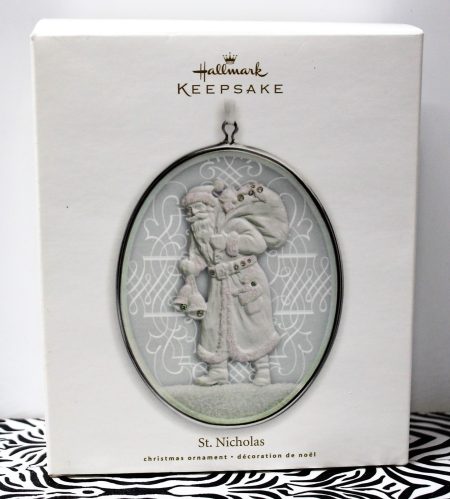 St. Nicholas - Santa Claus Glass Etched Keepsake