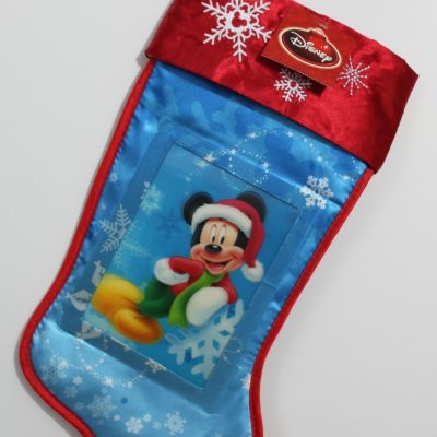 Mickey Mouse Lenticular Christmas Stocking – Disney Holiday Decoration for Kids