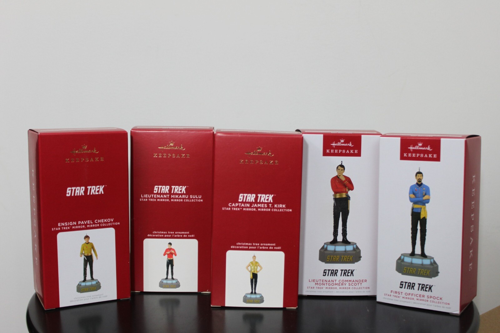Set of 5 Mirror Mirror Star Trek - TOS Hallmark Christmas 1 Set of 5 Mirror Mirror Star Trek - TOS Hallmark Christmas