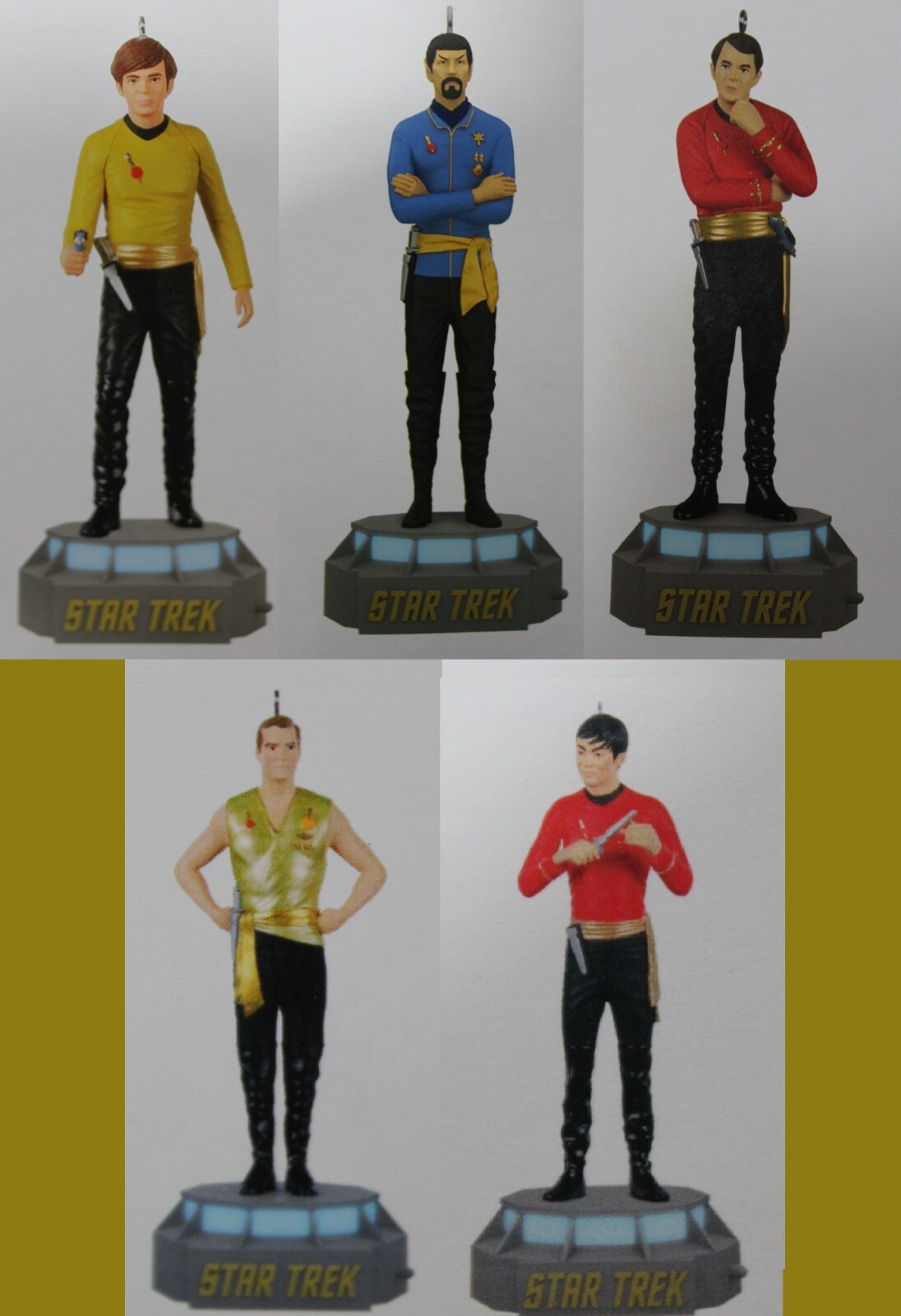 Set of 5 Mirror Mirror Star Trek - TOS Hallmark Christmas 2 Set of 5 Mirror Mirror Star Trek - TOS Hallmark Christmas - Image 2