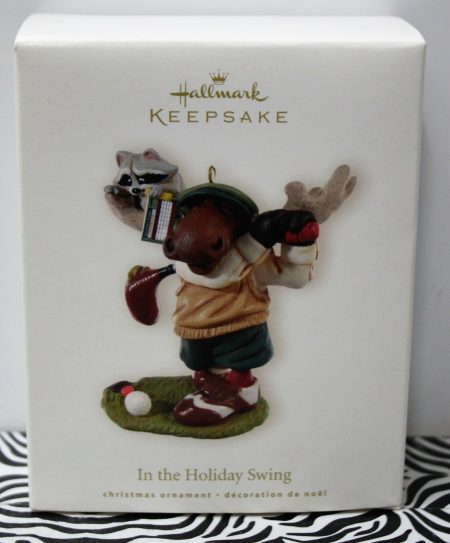 In the Holiday Swing - Golfing Moose Christmas