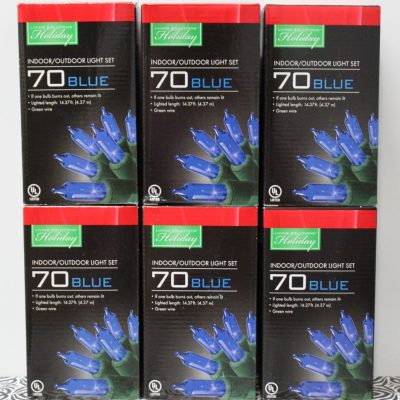 6 Sets of Blue Mini Lights