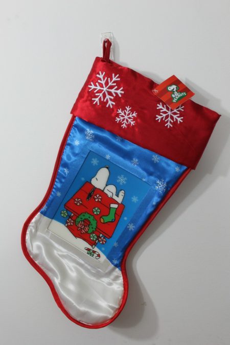 Snoopy Lenticular Christmas Stocking – Peanuts Holiday Decoration – Doghouse Design