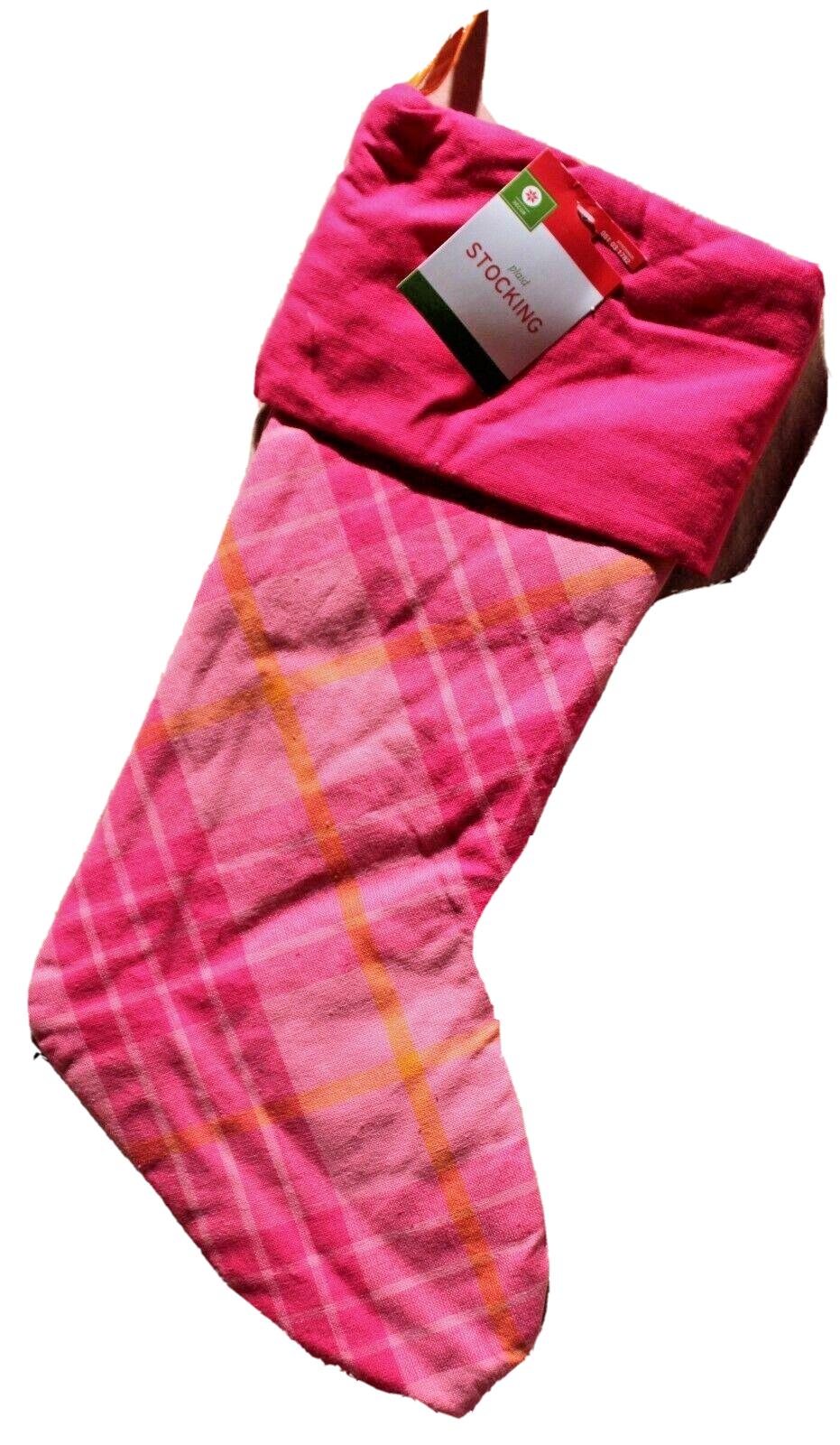 Pink Plaid Christmas Stocking – Stylish Decoration Charming Country 1 Pink Plaid Christmas Stocking – Stylish Decoration Charming Country