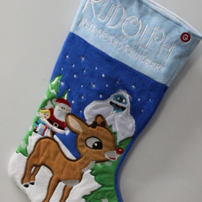 Musical 21" Rudolph the Red-Nosed Reindeer Christmas Stocking – Holiday Decoration