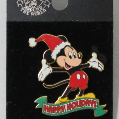 Mickey Mouse Happy Holidays Christmas Stocking – Santa Hat – Disney 2005