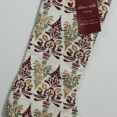 Red & Gold Christmas Stocking – Designer Christmas Decoration