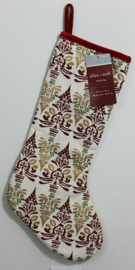 Red & Gold Christmas Stocking – Designer Christmas Decoration