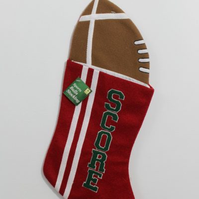 Football Christmas Stocking – Sports Holiday Decoration