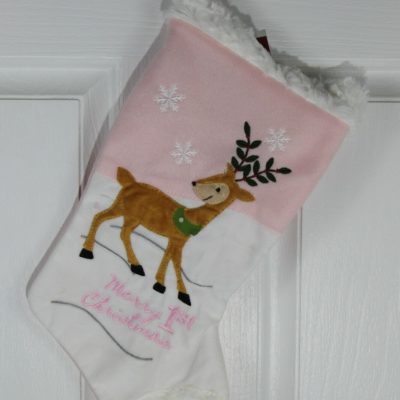 Baby Girl's First Christmas Stocking