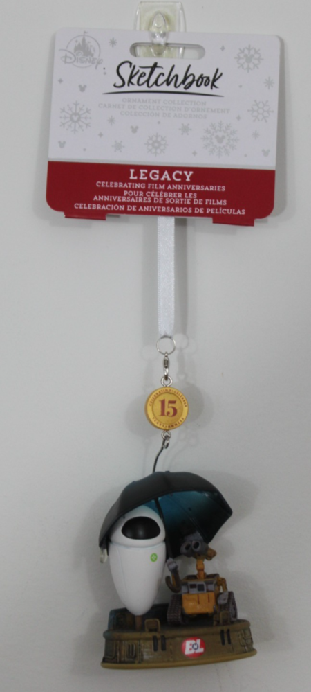 Wall-E and Eve 15th Anniversary Ornament Sketchbook 2023