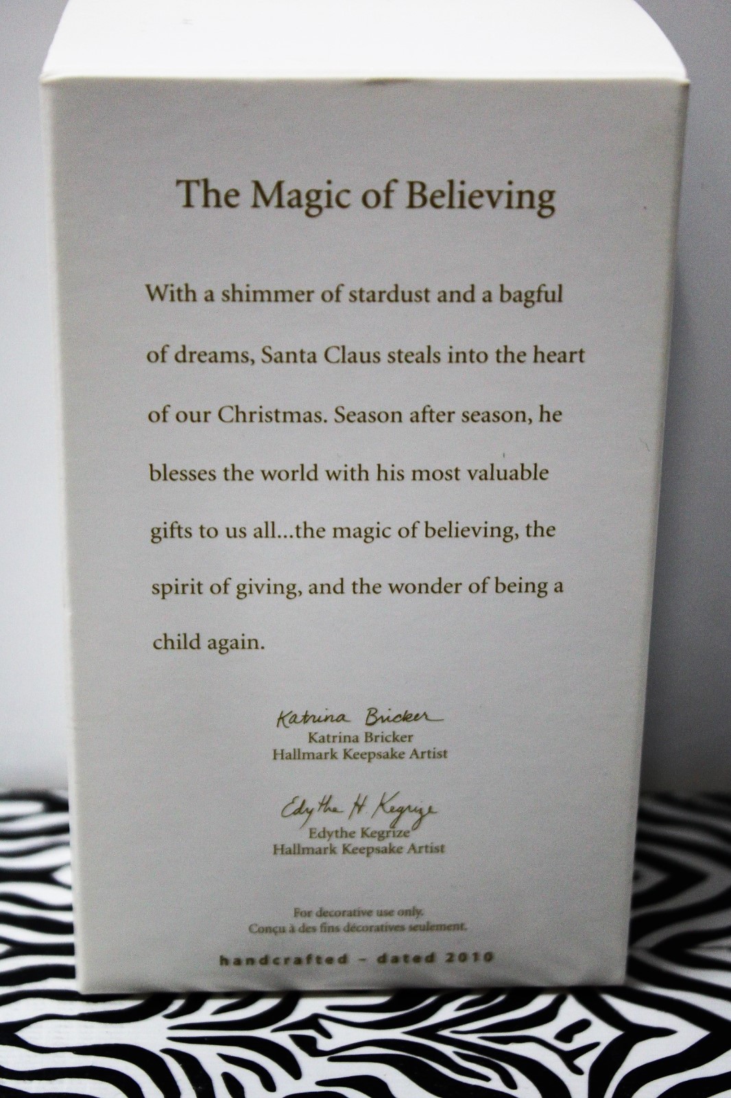 Magic of Believing Santa Ornament | Blue Spirit Christmas 2 Magic of Believing Santa Ornament | Blue Spirit Christmas - Image 2