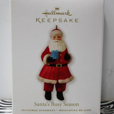 Santa's Busy Season Hallmark Ornament from 2010