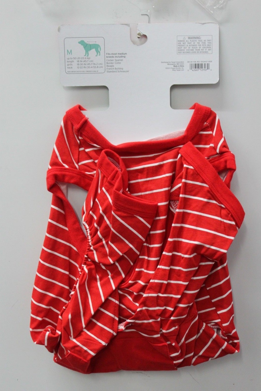 Christmas Sweater & Pajamas for a Medium Dog | Target Red Knit Pet Costume 5 Christmas Sweater & Pajamas for a Medium Dog | Target Red Knit Pet Costume - Image 5