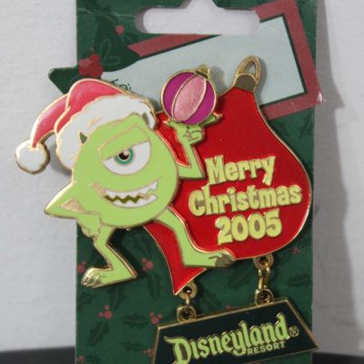 Mike Wazowski Christmas Ornament Disney Pin