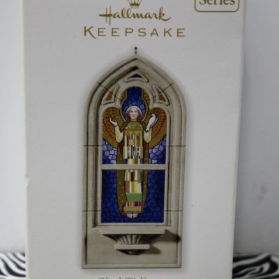 Annunciation Stained Glass Window Ornament | Christian Christmas Tree